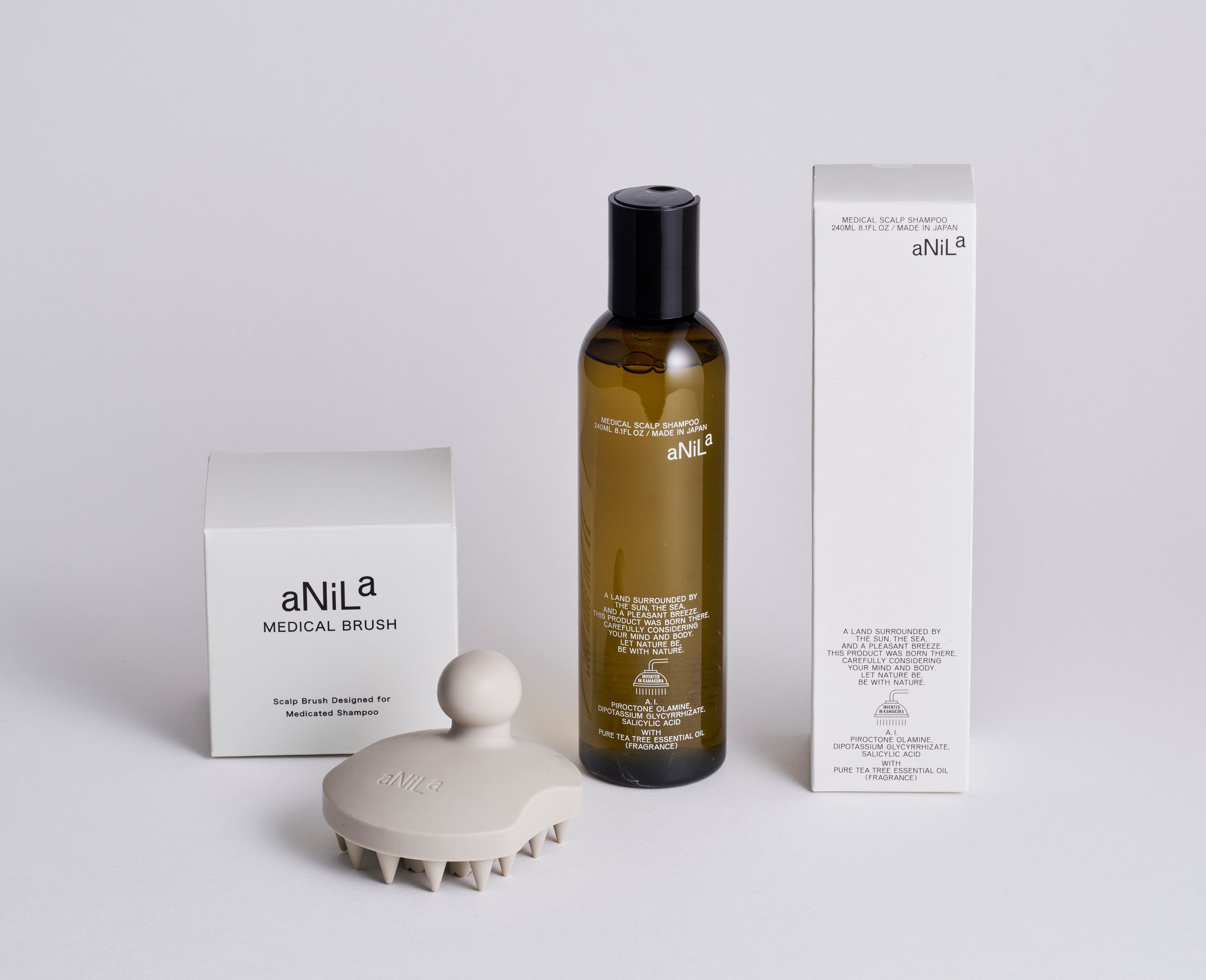 【頭皮のプロが開発】aNiLa メディカルブラシ スキャルプブラシ